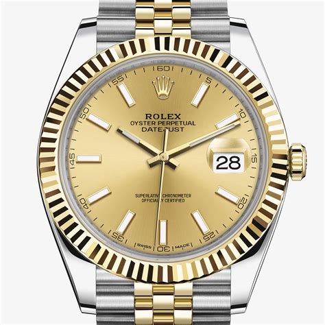 rolex datejust 41 acciaio e oro